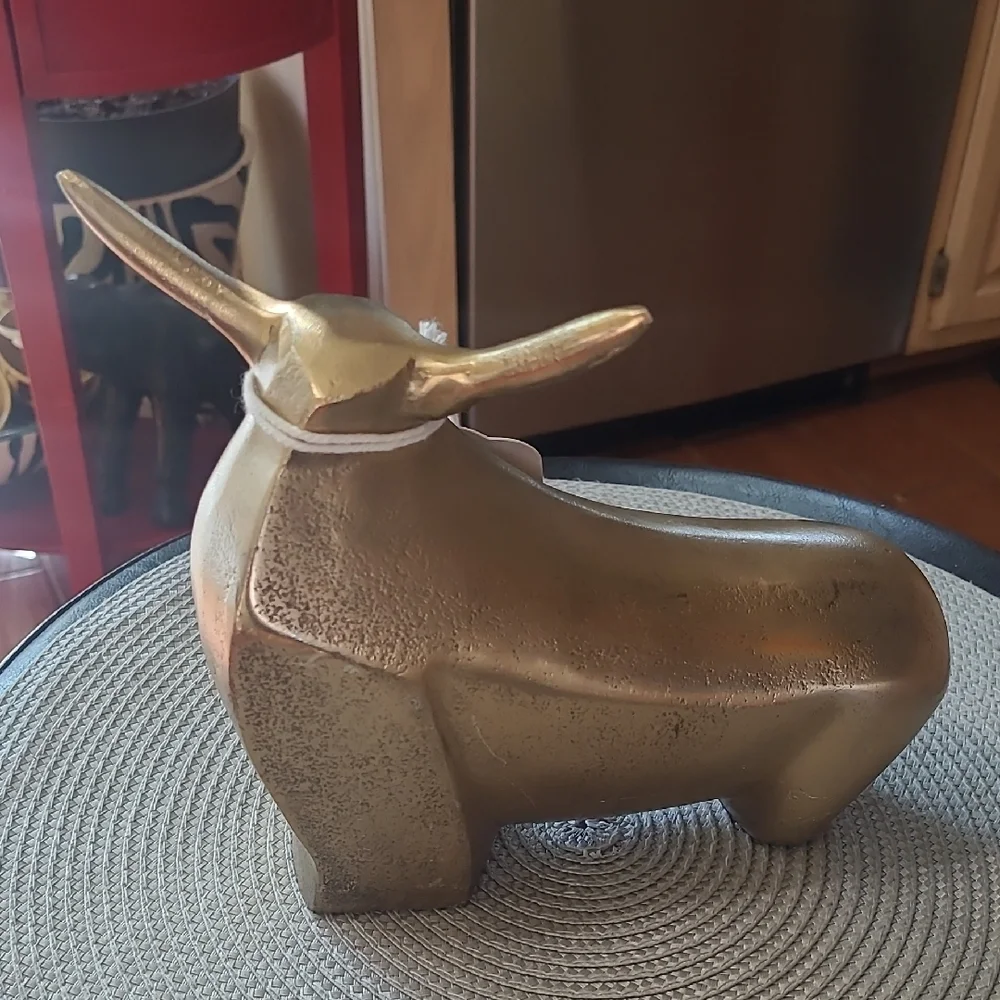 Metal Longhorn Bull Decor - Picture 1 of 10